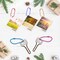 100 Pieces Ball Beads Chain, Bulk Dog Tag Metal Chain, 4.72 Inch Ball Chain Keychains with Connectors for Hanging Christmas Decoration (Mixed Color)